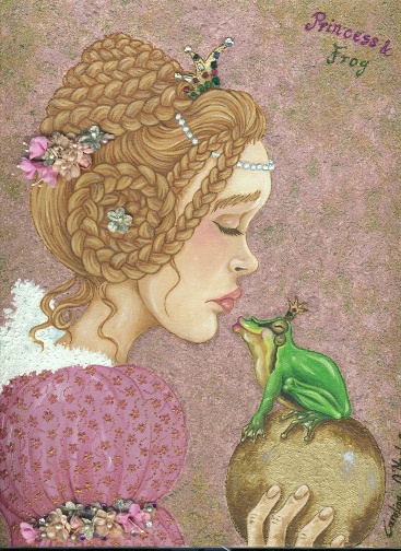 Princess and Frog Oil Painting